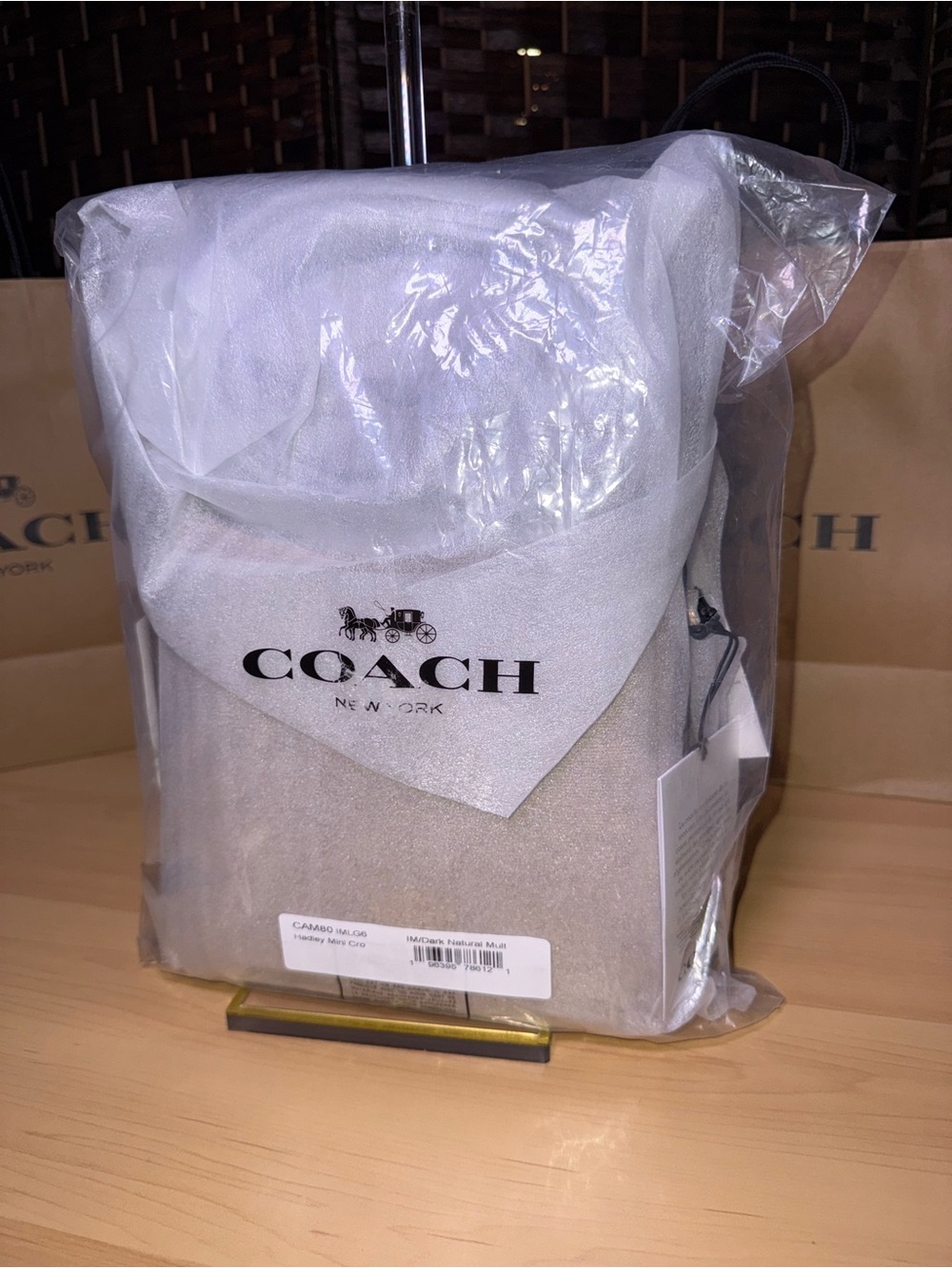 Coach Outlet Hadley Mini Crossbody Bag With Signature Canvas - Picture 5 of 16